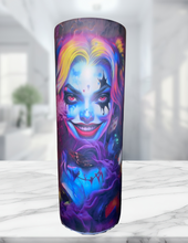 Load image into Gallery viewer, Colorful Harley-Inspired 20oz Tumbler with Dice Charm