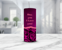 Cargar imagen en el visor de la galería, Floral Personalized Name Tumbler, Flowers Tumbler, Floral 20oz Tumbler, Custom Tumbler with Lid, Floral Tumbler with Lid