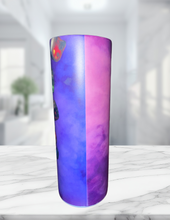 Load image into Gallery viewer, Colorful Harley-Inspired 20oz Tumbler with Dice Charm