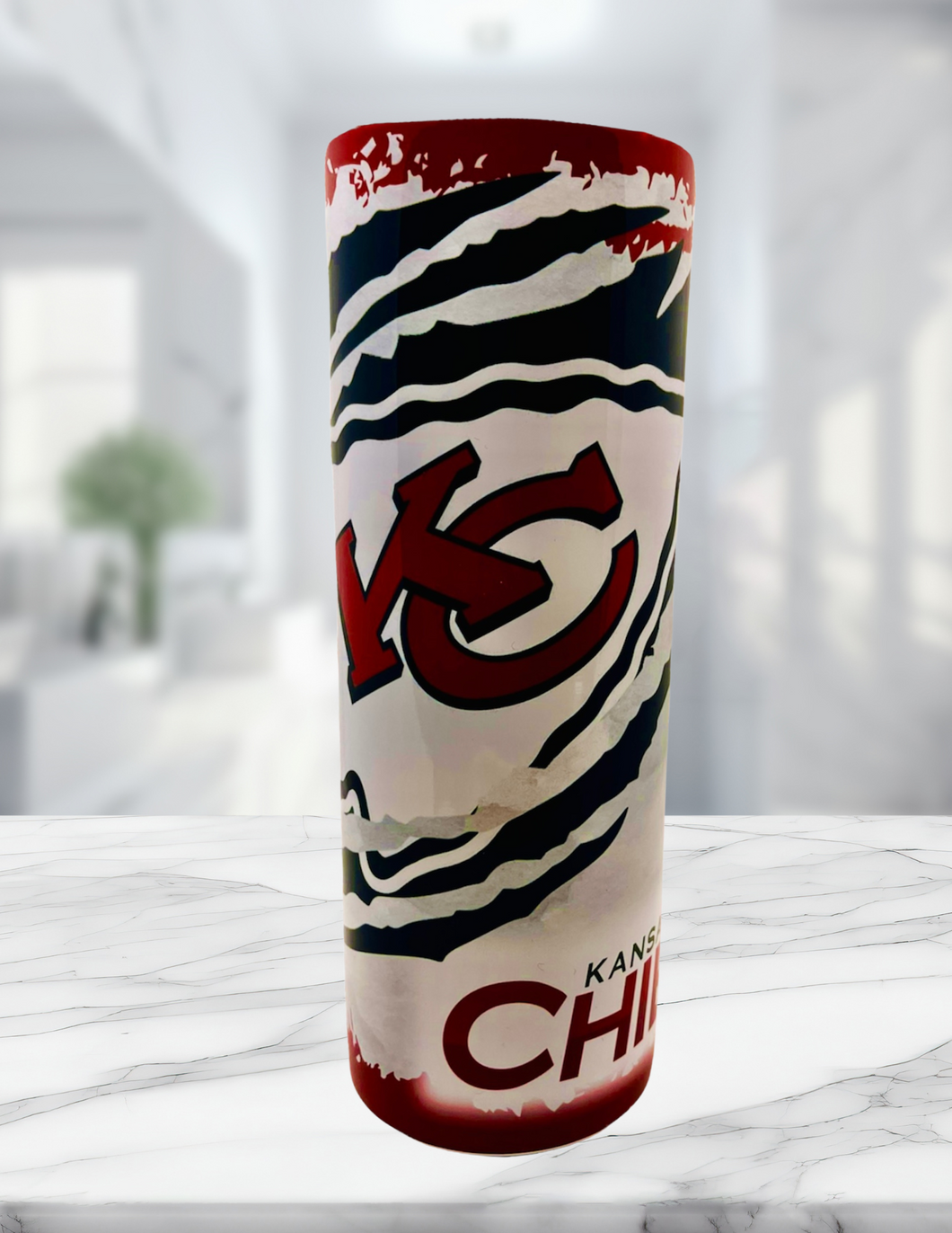 Kansas City Chiefs Red and White Tumbler