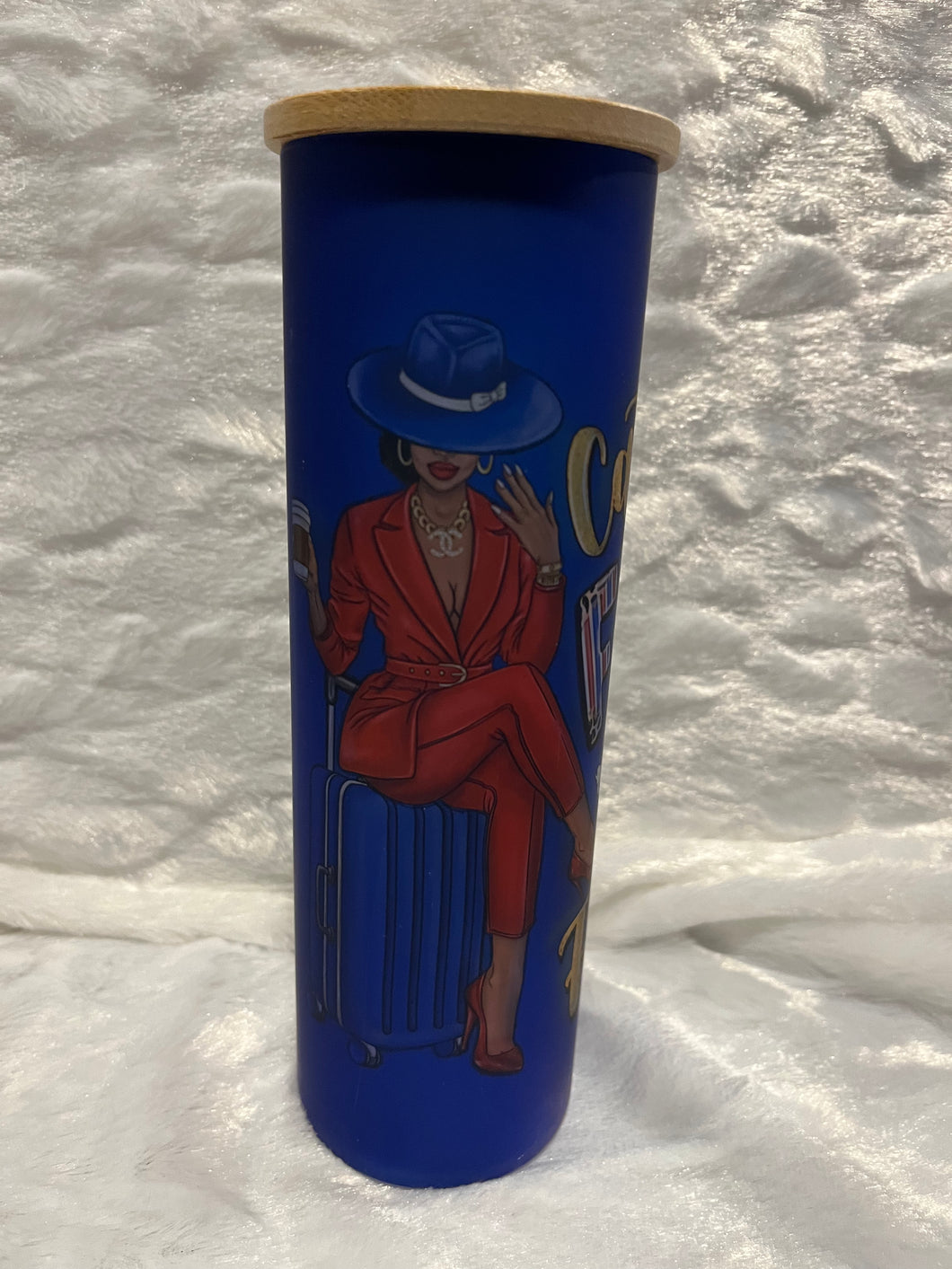 Catch Flights Not Feelings Glass Tumbler