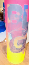 Load and play video in Gallery viewer, Black Girl Magic Vibrant Glass Tumbler
