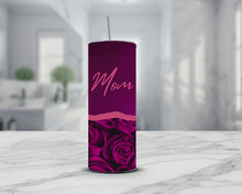 Cargar y reproducir el video en el visor de la galería, Floral Personalized Name Tumbler, Flowers Tumbler, Floral 20oz Tumbler, Custom Tumbler with Lid, Floral Tumbler with Lid
